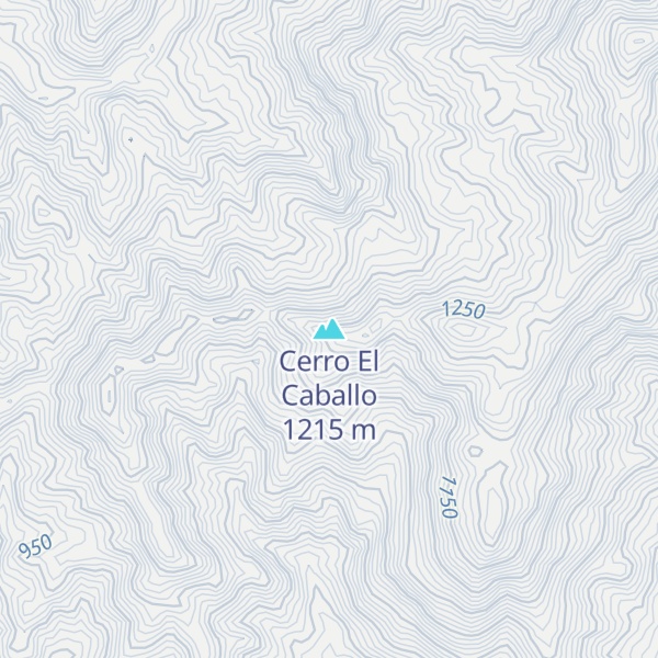 Map of Cerro El Caballo