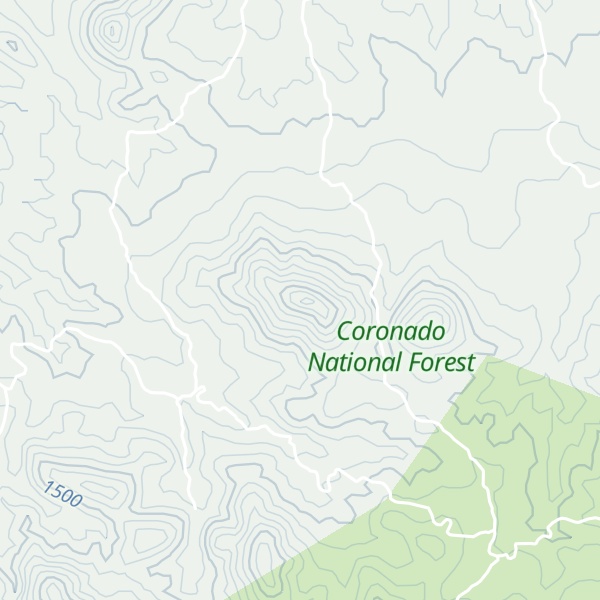 Map of Twin Buttes