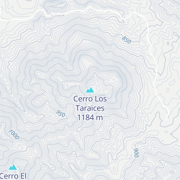 Map of Cerro Los Taraices