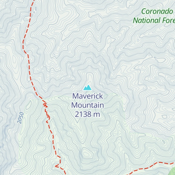 Map of Maverick Mountain