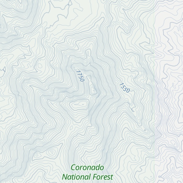 Map of North Star Peak