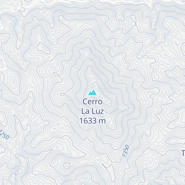 Map of Cerro La Luz