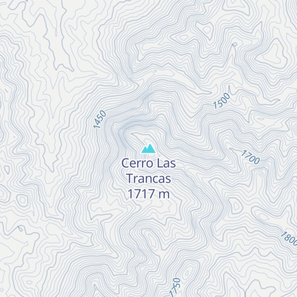 Map of Cerro Las Trancas