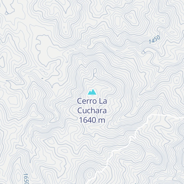 Map of Cerro La Cuchara
