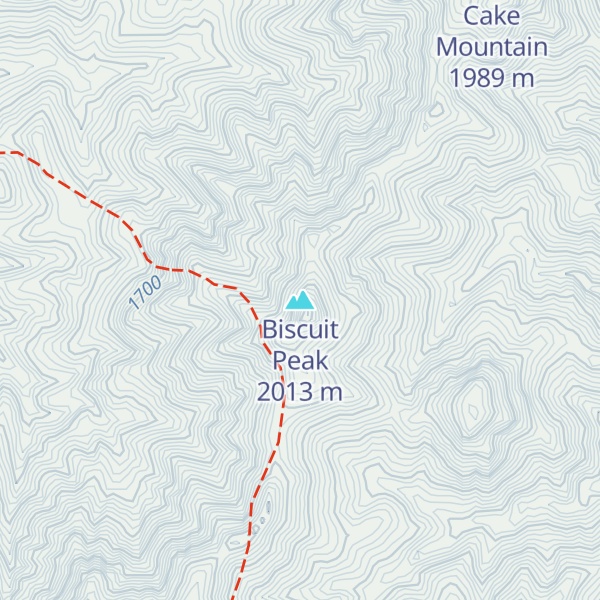 Map of Biscuit Peak
