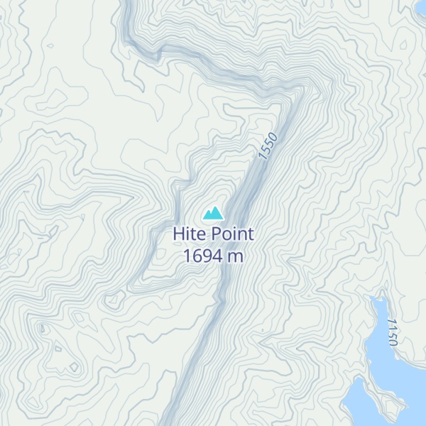 Map of Hite Point