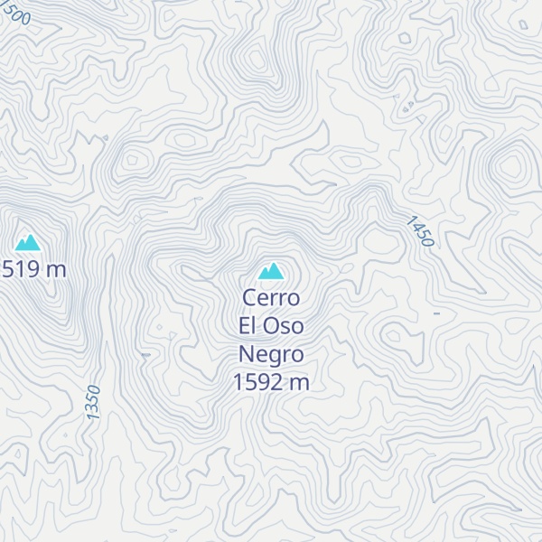 Map of Cerro El Oso Negro