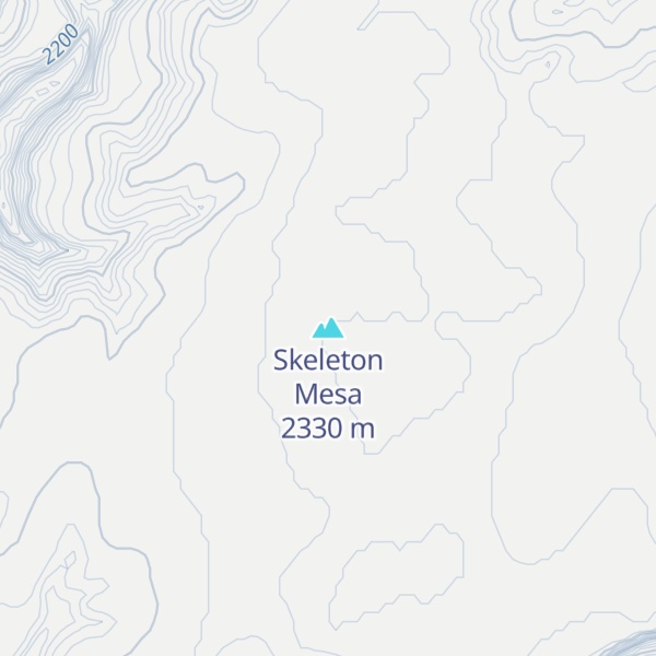 Map of Skeleton Mesa