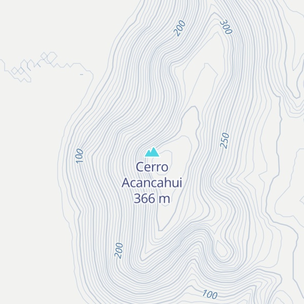 Map of Cerro Acancahui