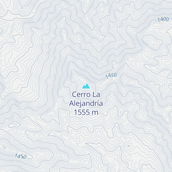 Map of Cerro La Alejandría