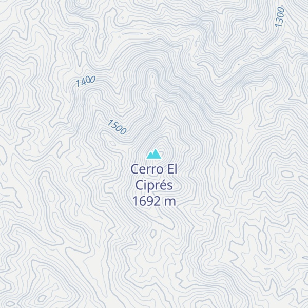 Map of Cerro El Ciprés