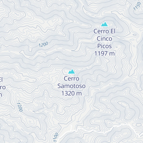 Map of Cerro Samotoso