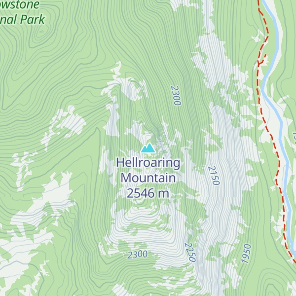 Map of Hellroaring Mountain