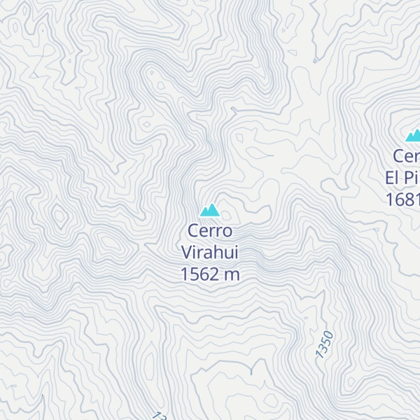 Map of Cerro Virahui
