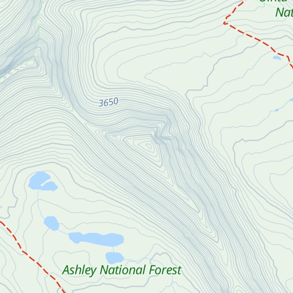 Map of East Wilson Peak