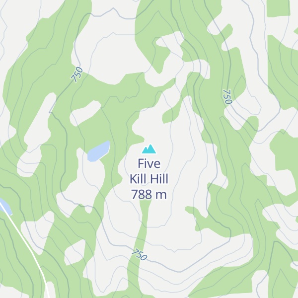 Map of Five Kill Hill
