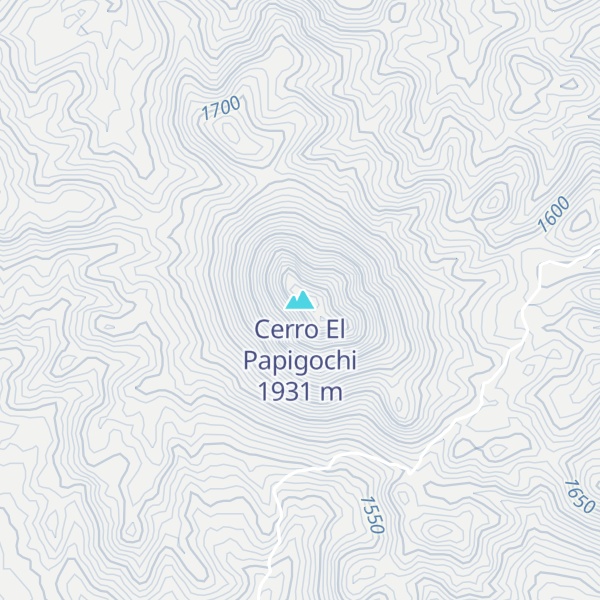 Map of Cerro El Papigochi