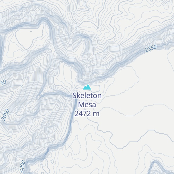 Map of Skeleton Mesa