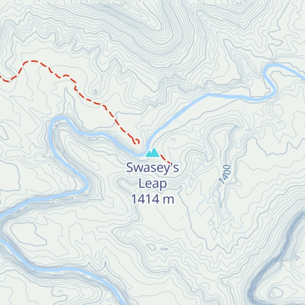 Map of Swasey's Leap