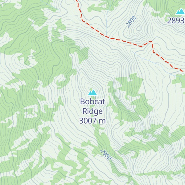 Map of Bobcat Ridge