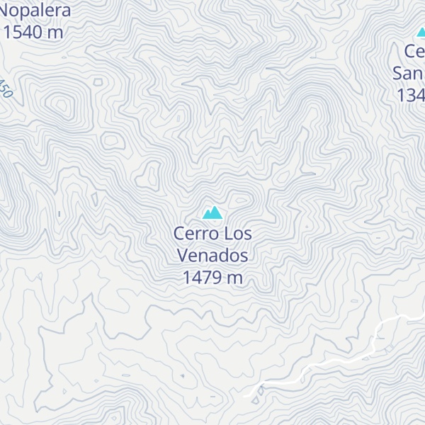 Map of Cerro Los Venados