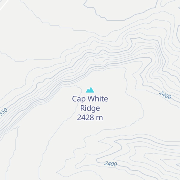 Map of Cap White Ridge