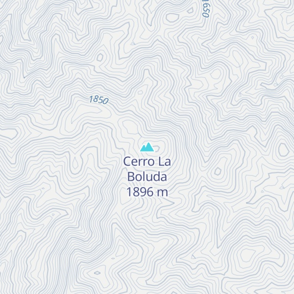 Map of Cerro La Boluda