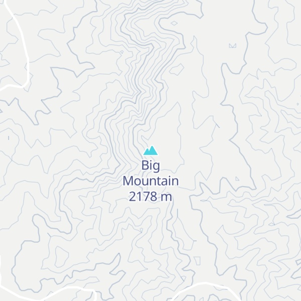 Map of Big Mountain