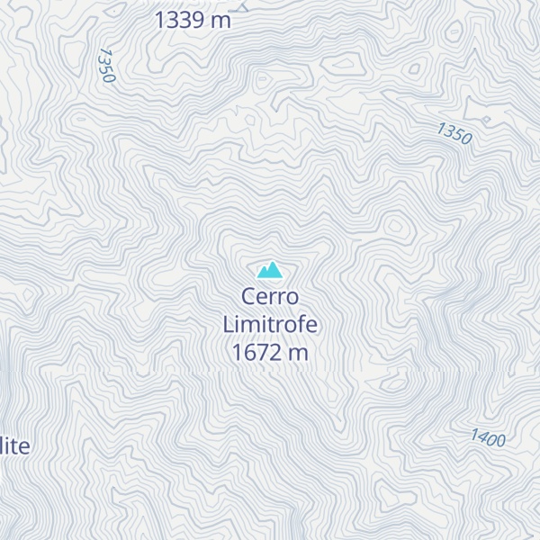 Map of Cerro Limitrofe