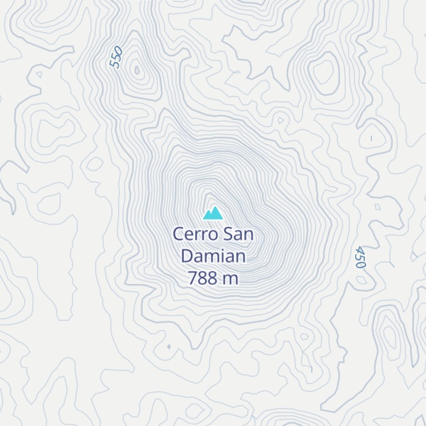 Map of Cerro San Damian