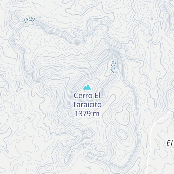 Map of Cerro El Taraicito