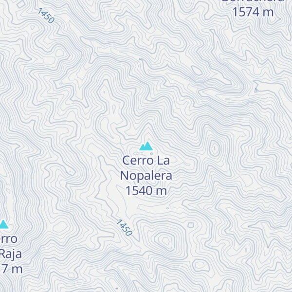 Map of Cerro La Nopalera