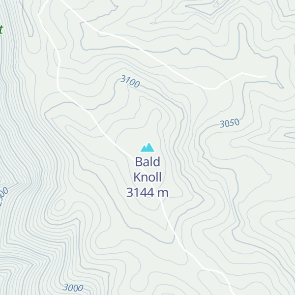 Map of Bald Knoll