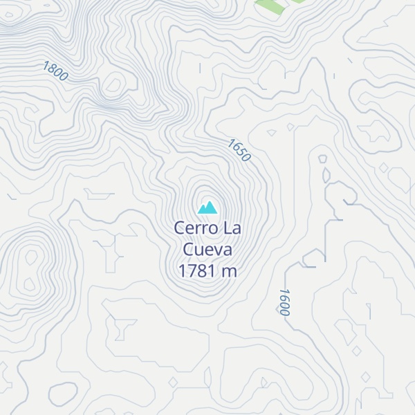 Map of Cerro La Cueva