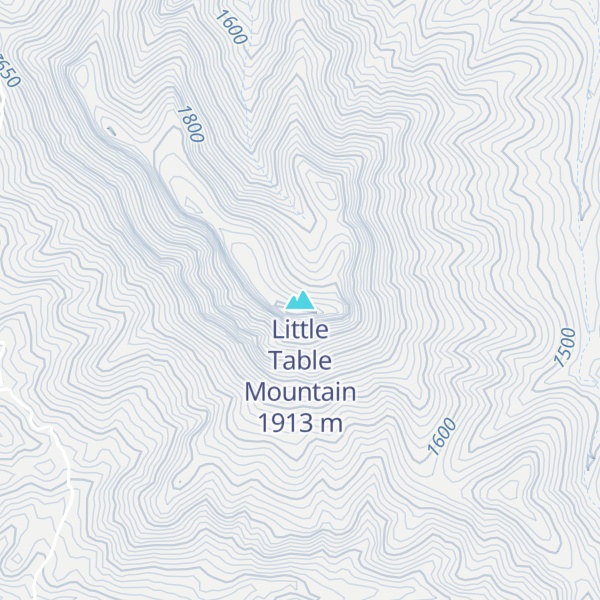 Map of Little Table Mountain