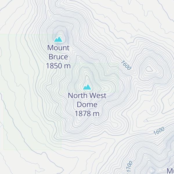 Map of North West Dome