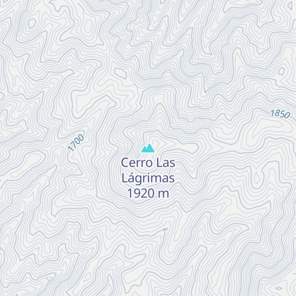 Map of Cerro Las Lágrimas
