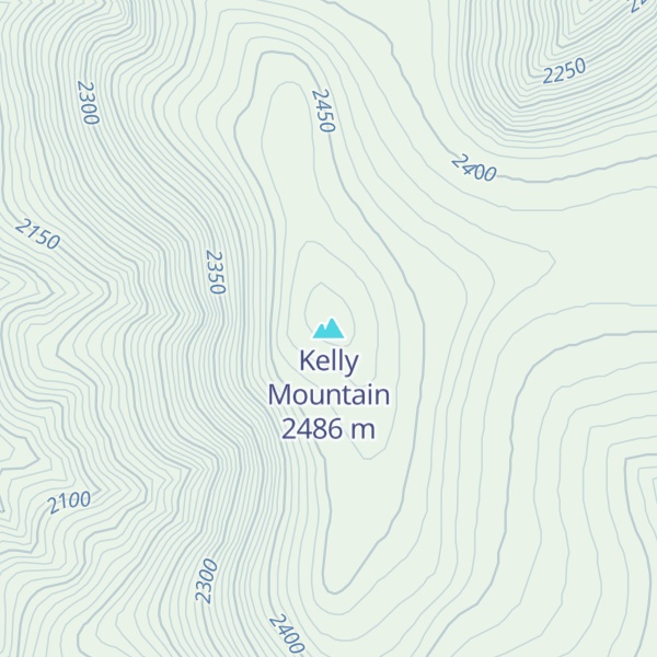 Map of Kelly Mountain