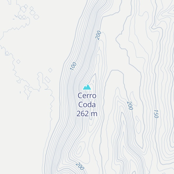 Map of Cerro Coda