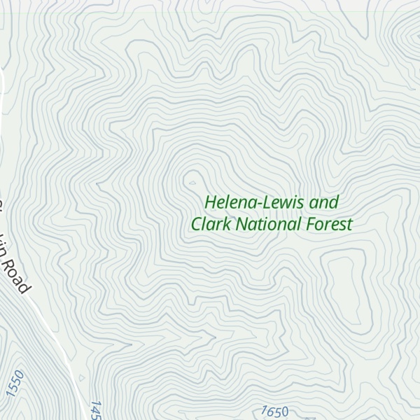 Map of Mount Kennon