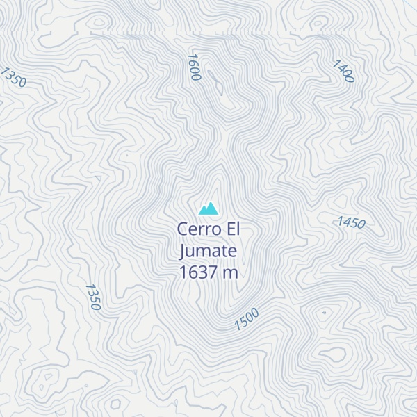 Map of Cerro El Jumate