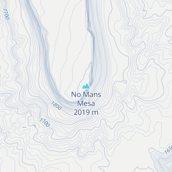Map of No Mans Mesa