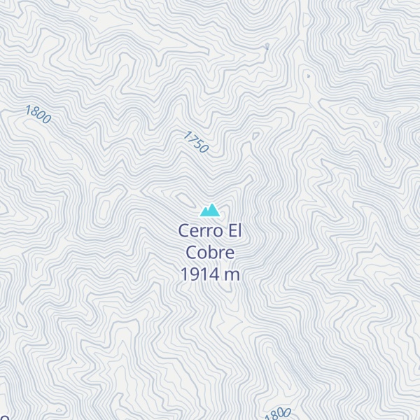 Map of Cerro El Cobre