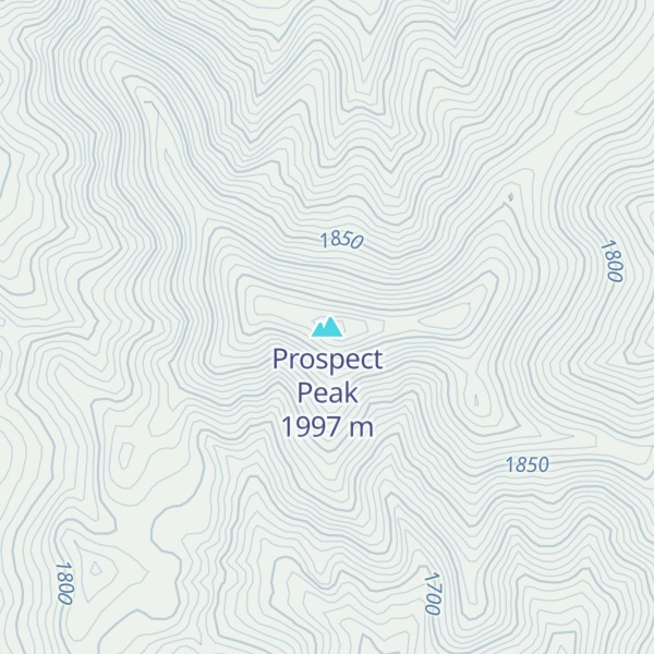 Map of Prospect Peak