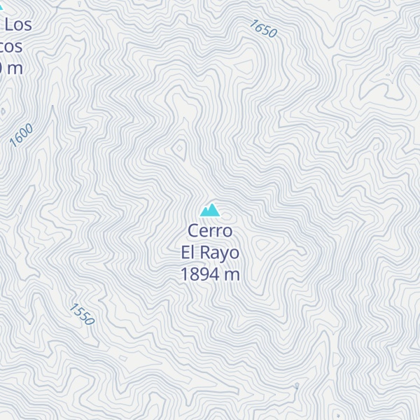 Map of Cerro El Rayo
