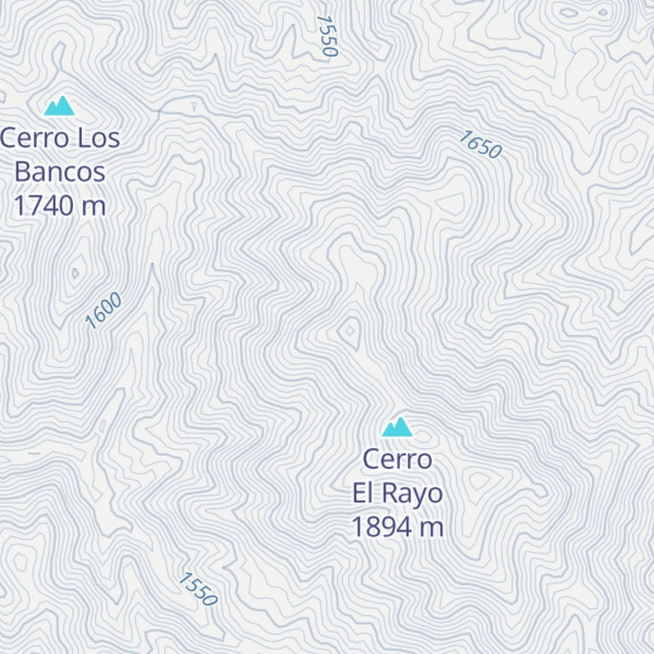 Map of Cerro San Isidro