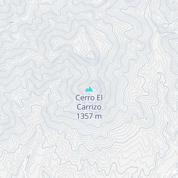 Map of Cerro El Carrizo