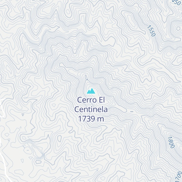 Map of Cerro El Centinela