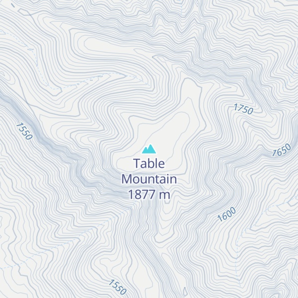 Map of Table Mountain