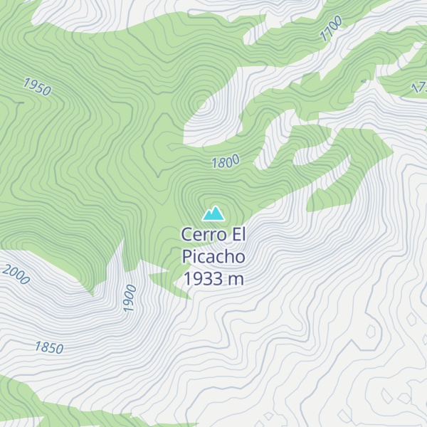 Map of Cerro El Picacho
